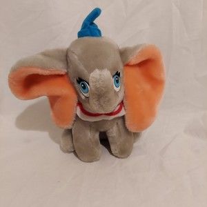 Walt Disney Land World Dumbo Elephant 8" Plush Stuffed Animal Vintage Korea
